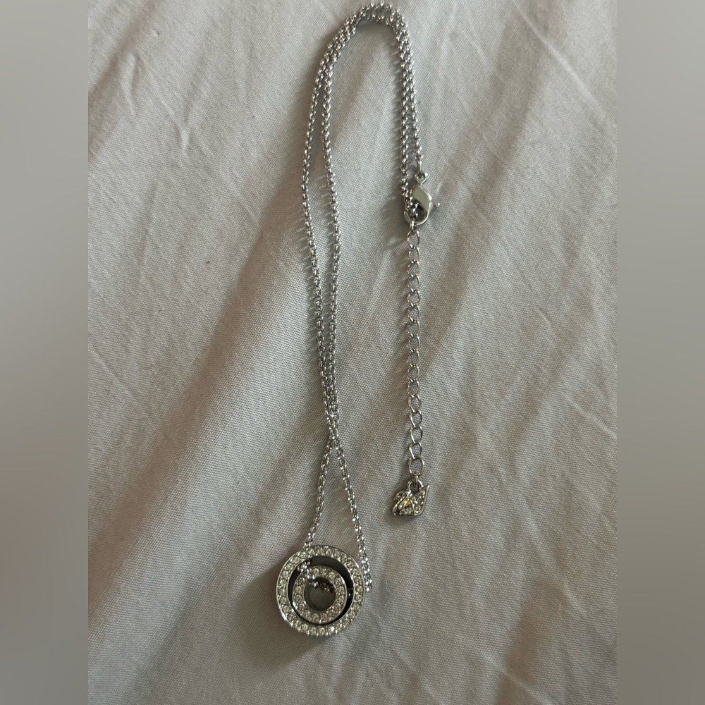 Swarovski Double Circle Crystal Necklace